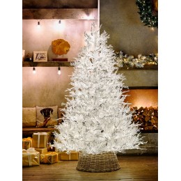 Елка искусственная BINOSHE Normandia белая с подсветкой 210 см