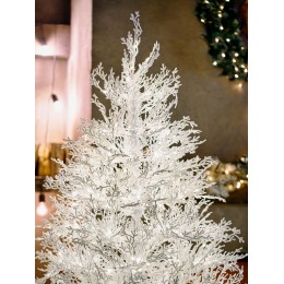 Елка искусственная BINOSHE Normandia белая с подсветкой 210 см