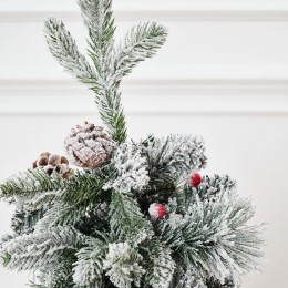 Елка искусственная мини BINOSHE Ryabina заснеженная 60 см