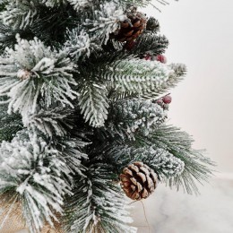 Елка искусственная мини BINOSHE Ryabina заснеженная 60 см