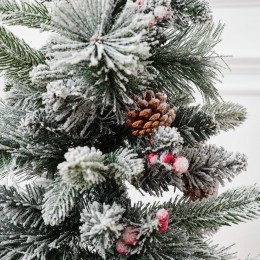 Елка искусственная мини BINOSHE Ryabina заснеженная 60 см