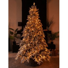 Елка искусственная GrandCity Arona Plus заснеженная с подсветкой 180 см