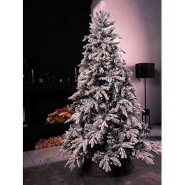 Елка искусственная GrandCity Arona Plus заснеженная с подсветкой 180 см