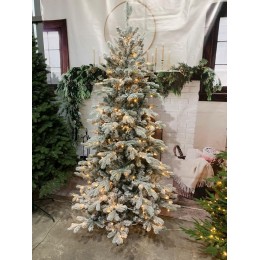 Елка искусственная GrandCity Mesina заснеженная с подсветкой 180 см