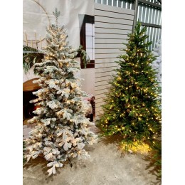 Елка искусственная GrandCity Mesina заснеженная с подсветкой 180 см