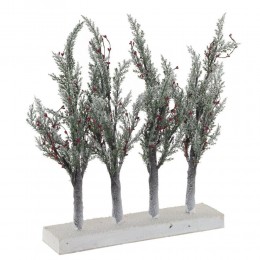 Композиция из четырех елок с подсветкой 59 см