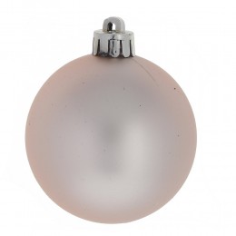 Набор шаров 6 см 6 шт бежевый и коричневый