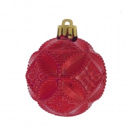 Набор шаров 6 см 6 шт красный