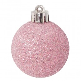 Набор шаров 6 см 24 шт розовый 2