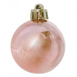 Набор шаров 6 см 24 шт розовый 2