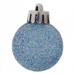 Набор шаров 6 см 24 шт голубой 2