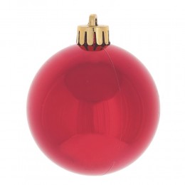 Набор шаров 6 см 24 шт красный и золотой