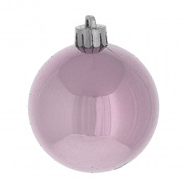 Набор шаров Ажур 6 см 30 шт розовый