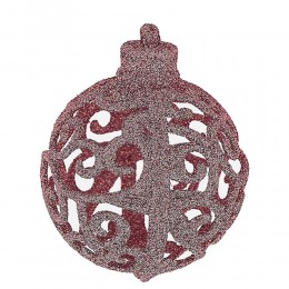 Набор шаров Ажур 6 см 30 шт розовый