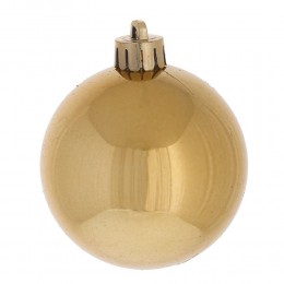 Набор шаров 8 см 12 шт в пластике красный и золотой