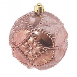 Набор шаров 10 см 2 шт розовый рельеф