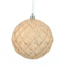 Набор шаров 10 см 12 шт золотая и серебряная сетка