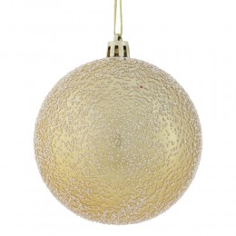 Набор шаров 8 см 12 шт золотой, бежевый и коричневый