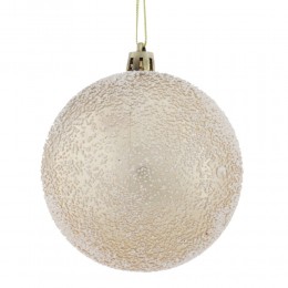 Набор шаров 8 см 12 шт золотой, бежевый и коричневый