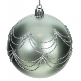 Набор шаров 8 см 12 шт светло-зеленый 2