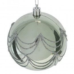 Набор шаров 8 см 12 шт светло-зеленый 2