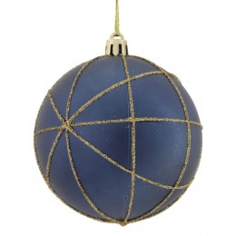 Набор шаров 8 см 12 шт два оттенка синего