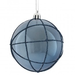 Набор шаров 8 см 12 шт синий