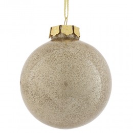 Набор шаров 10 см 12 шт белое золото