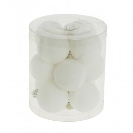 Набор шаров 4 см 12 шт белый