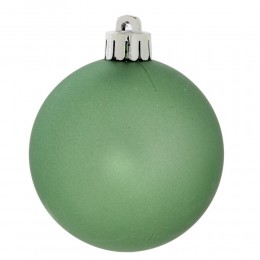 Набор шаров 6 см 6 шт зеленый с ажуром