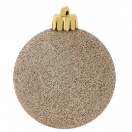 Набор шаров 6 см 6 шт белое золото 2