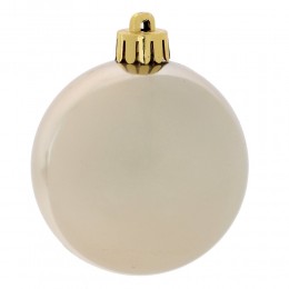 Набор шаров 6 см 6 шт белое золото 2