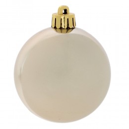 Набор шаров 6 см 6 шт белое золото