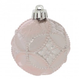 Набор шаров 6 см 6 шт светло-розовый