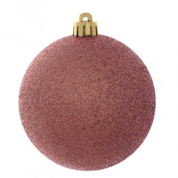 Набор шаров 6 см 24 шт розовый