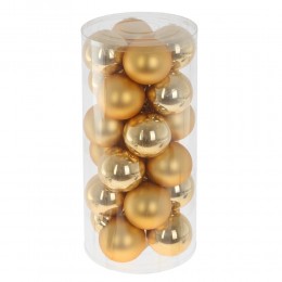 Набор шаров 6 см 24 шт золото 2