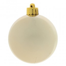 Набор шаров 6 см 24 шт белое золото