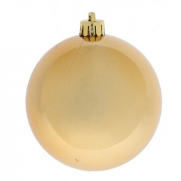 Набор шаров 8 см 12 шт в пластике золотой и бордовый