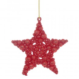 Набор елочных игрушек Звезды 10 см 2 шт красные