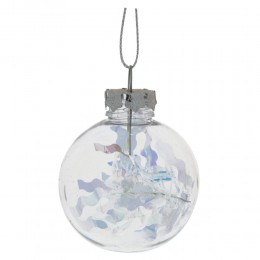 Набор шаров 6 см 6 шт голубой прозрачный