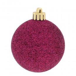 Набор шаров 6 см 24 шт фиолетовый