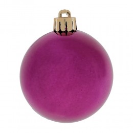 Набор шаров 8 см 3 шт фиолетовые с ажуром