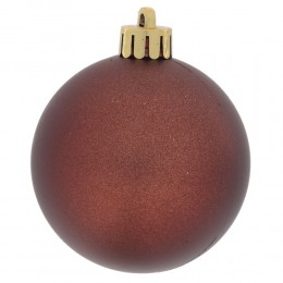 Набор шаров 6 см 6 шт коричневый 3