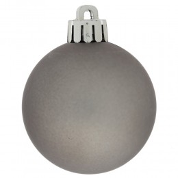 Набор шаров 4 см 12 шт серебро