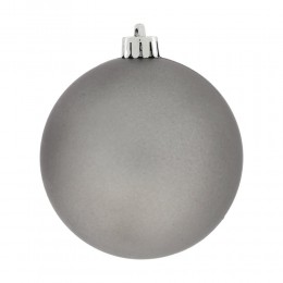 Набор шаров 9 см 12 шт серебро серый