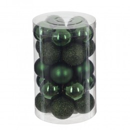 Набор шаров 3 см 25 шт зеленый