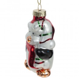 Игрушка елочная Пингвин стекло 9.5 см