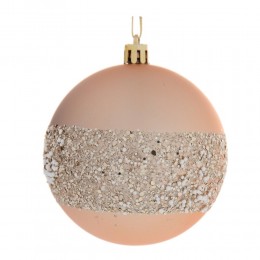 Набор шаров 8 см 12 шт золотые с полосой