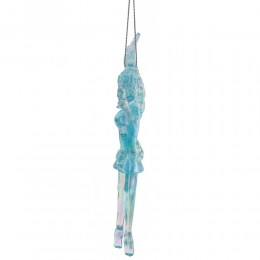 Игрушка елочная Фея пластик 14 см голубая