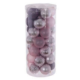 Набор шаров 6 см 35 шт фиолетовый